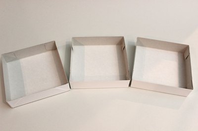 Start with three box lids.