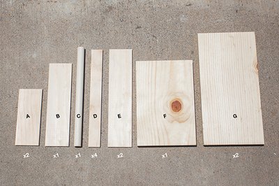Materials layout.
