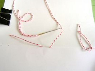 Sew with butchers twine.