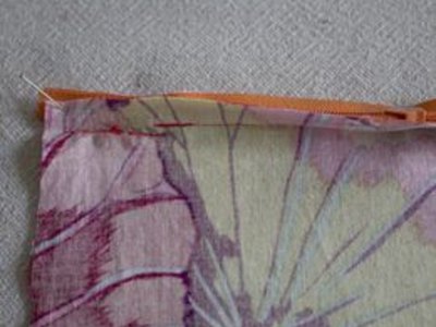 Finish zipper seam.