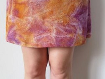 Directions for hemming a simple straight skirt and easing fullness into the hem of circle skirts.