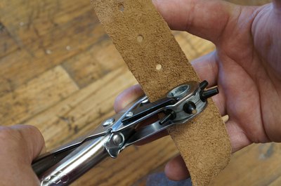 Revolving punches excel at creating small holes.