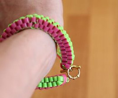 Secure the bracelet with the clasp.
