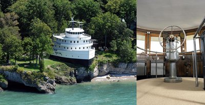 A ship out of water stuns Lake Erie boaters.