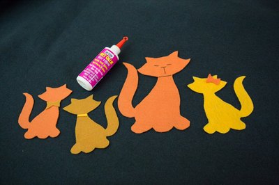 Use Beacon's felt glue to set your work onto the skirt.