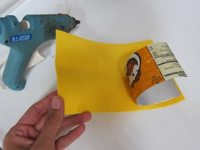 Cover cardboard with foam.