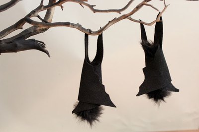 Glue bats to the branch