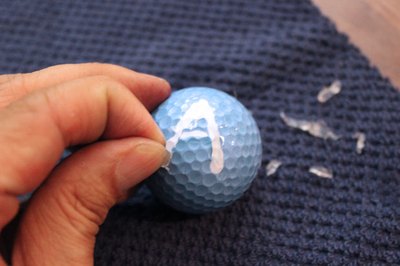 Peel off the glue