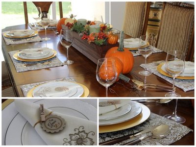 Easy Thanksgiving Place Settings