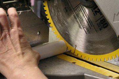Cut the PVC pieces.