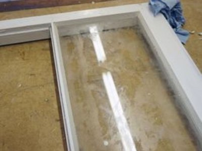 One pane completed.