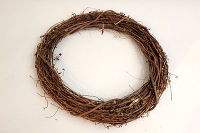 Start with a grapevine wreath