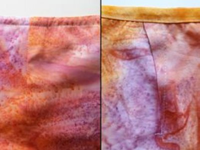 Front and Back of Dart in Waistband