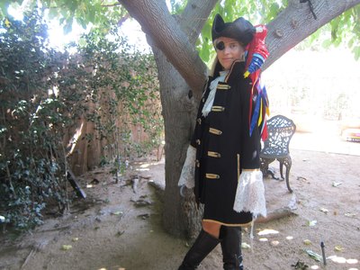 The lady is a pirate.