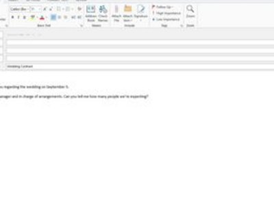 A client such as Outlook can be used for business emails.