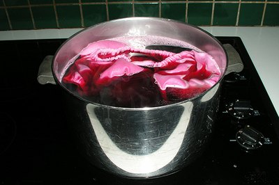 Dyeing the fabric is easy.