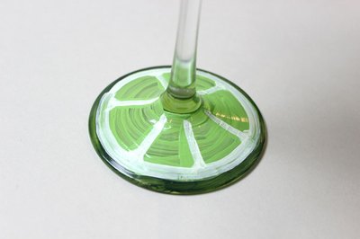 Paint the glass base