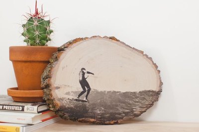 Custom wood prints are a fresh way to display photos.