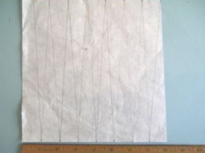 Measure 1" along width. Turn and mark 1" starting at 1/2".