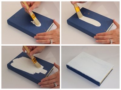 For a better coverage, prime books with dark colored covers.