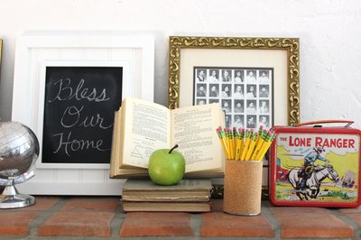 Add old school mementos.