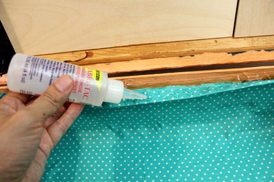 Hem the edges with glue