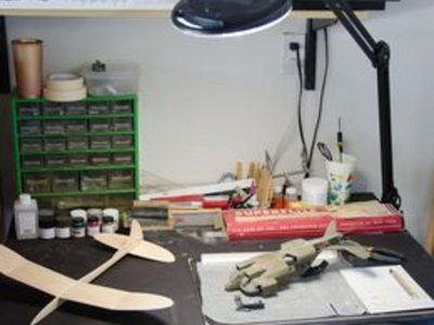 Set up a modeling desk where your tools and materials won't be disturbed.