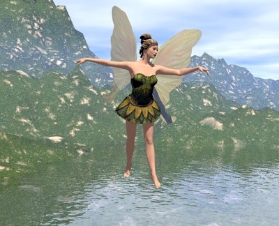 DAZ Victoria with Faerie Clothing and Accessories