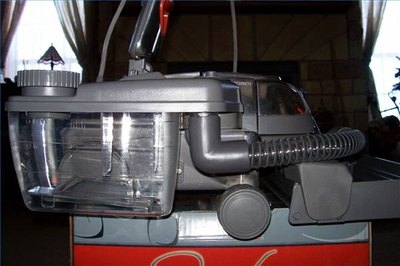 The Kirby shampoo system leaves carpets clean and nearly dry.