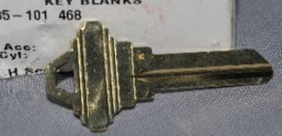 A Schlage key blank