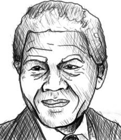 Draw Nelson Mandela's Face