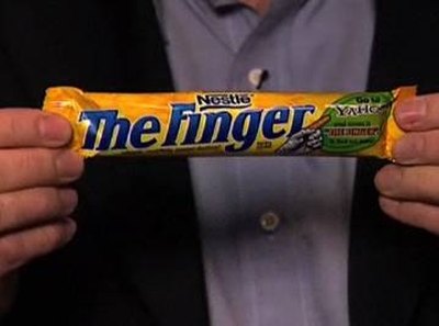 " The Finger" Candy Bar