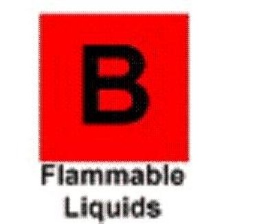 Type B fires may be chemical or grease fires.