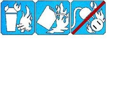 Universal pictographs tell what contents can--and cannot--be used for.