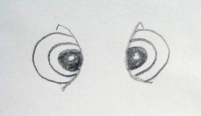 Draw Squirt's eyes.