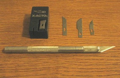 X-ACTO knife and blades