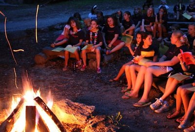 Gather around a campfire and celebrate.
