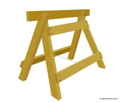 Folding Sawhorse