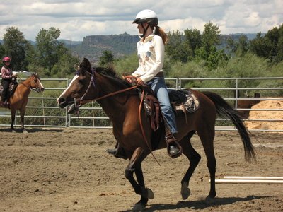 Many teenage girls enjoy horseback riding.