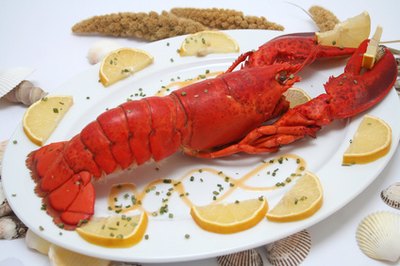 Steamed lobster makes a delicious dish.
