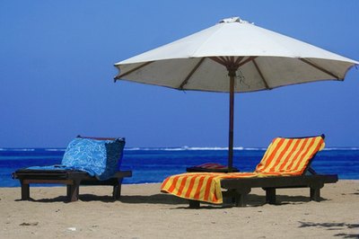 Sunbathing is a popular activity on Holly Beach.