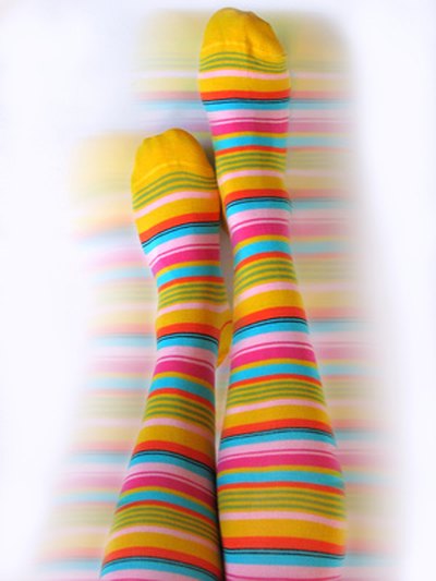 Long socks make this game challenging.