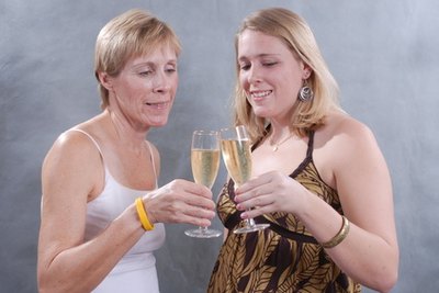 Sharing a toast to honor the graduate usually brings smiles all around.