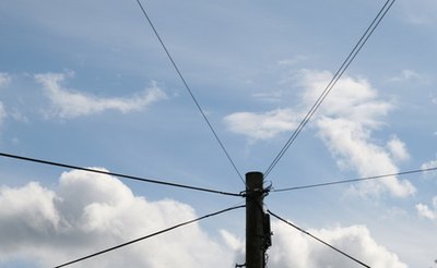 Phone lines out of reach cannot be cut by a potential intruder.
