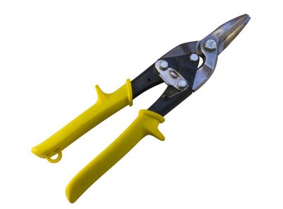 Handle tin snips with care to avoid injury.