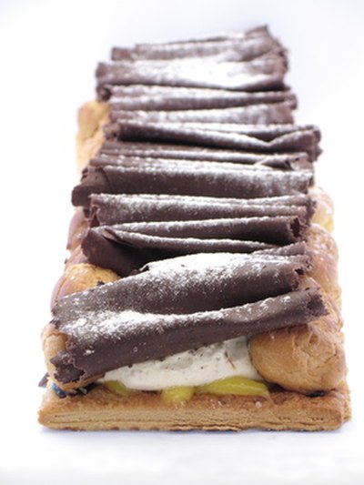 The French word "eclair" is translated "a flash of lightning."
