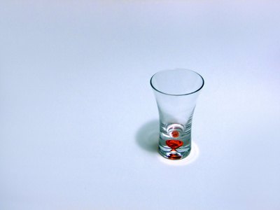 Shrink your appetizers by serving them in shot glasses.