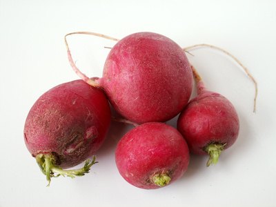Radishes grow quickly and prefer regular watering.