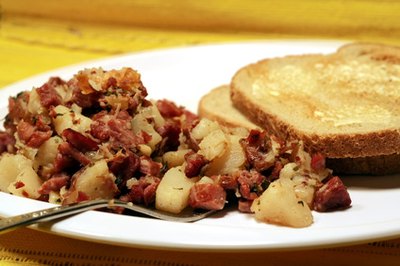 Corned beef is a popular cured meat.