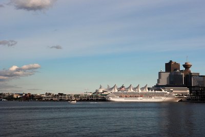 Cruise port in Vancouver, British Columbia.